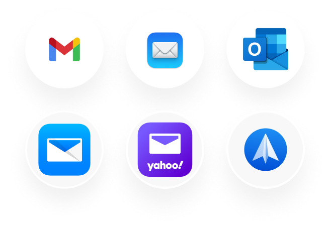 Icons of popular email providers